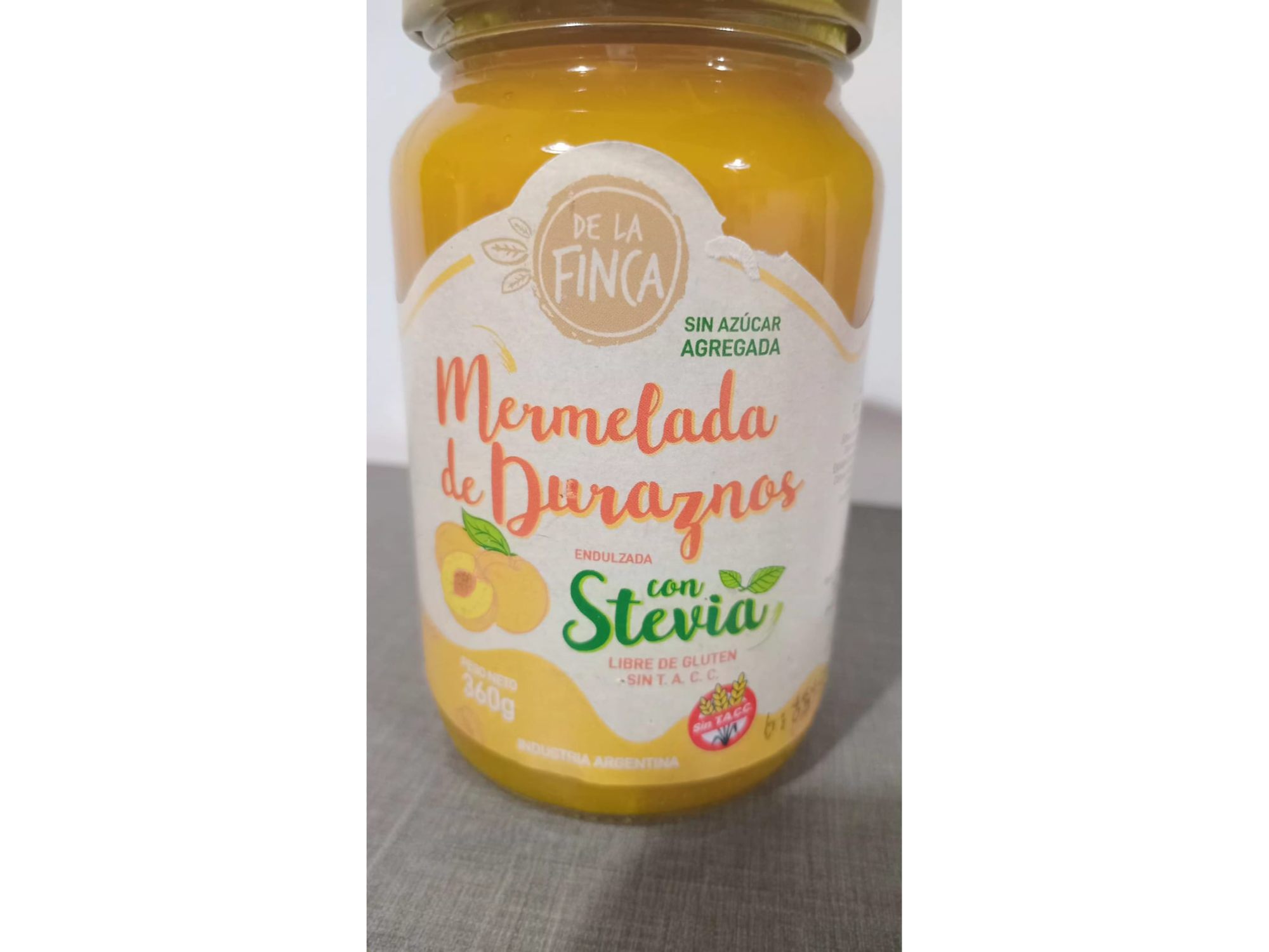 Mermelada de Duraznos con Stevia