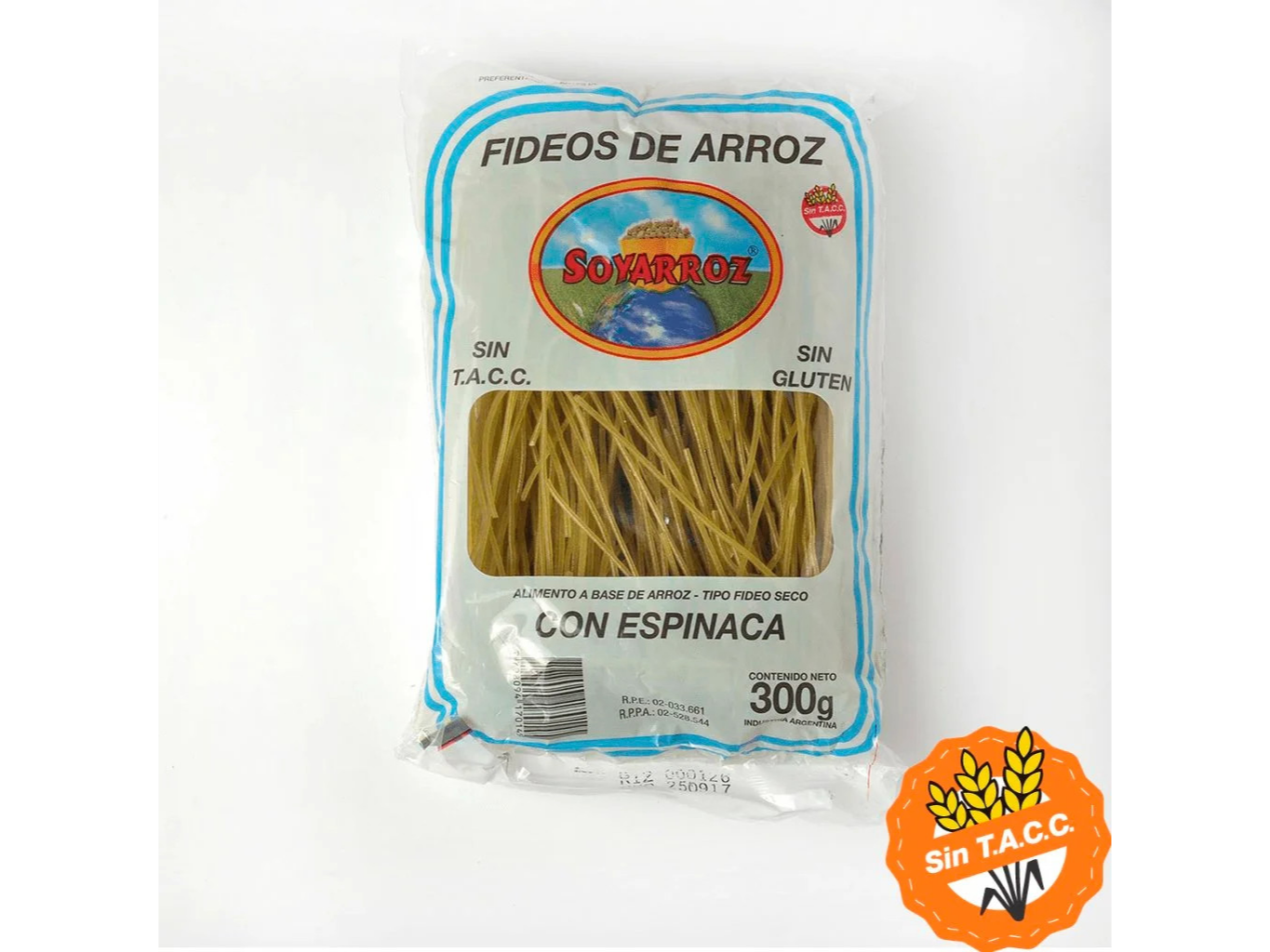 Fideos de Arroz & Espinacas