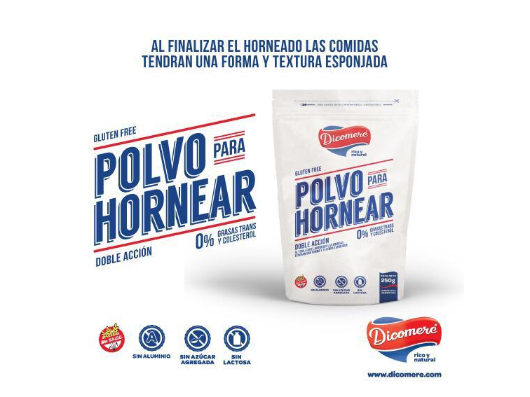 Polvo para hornear 250Grs