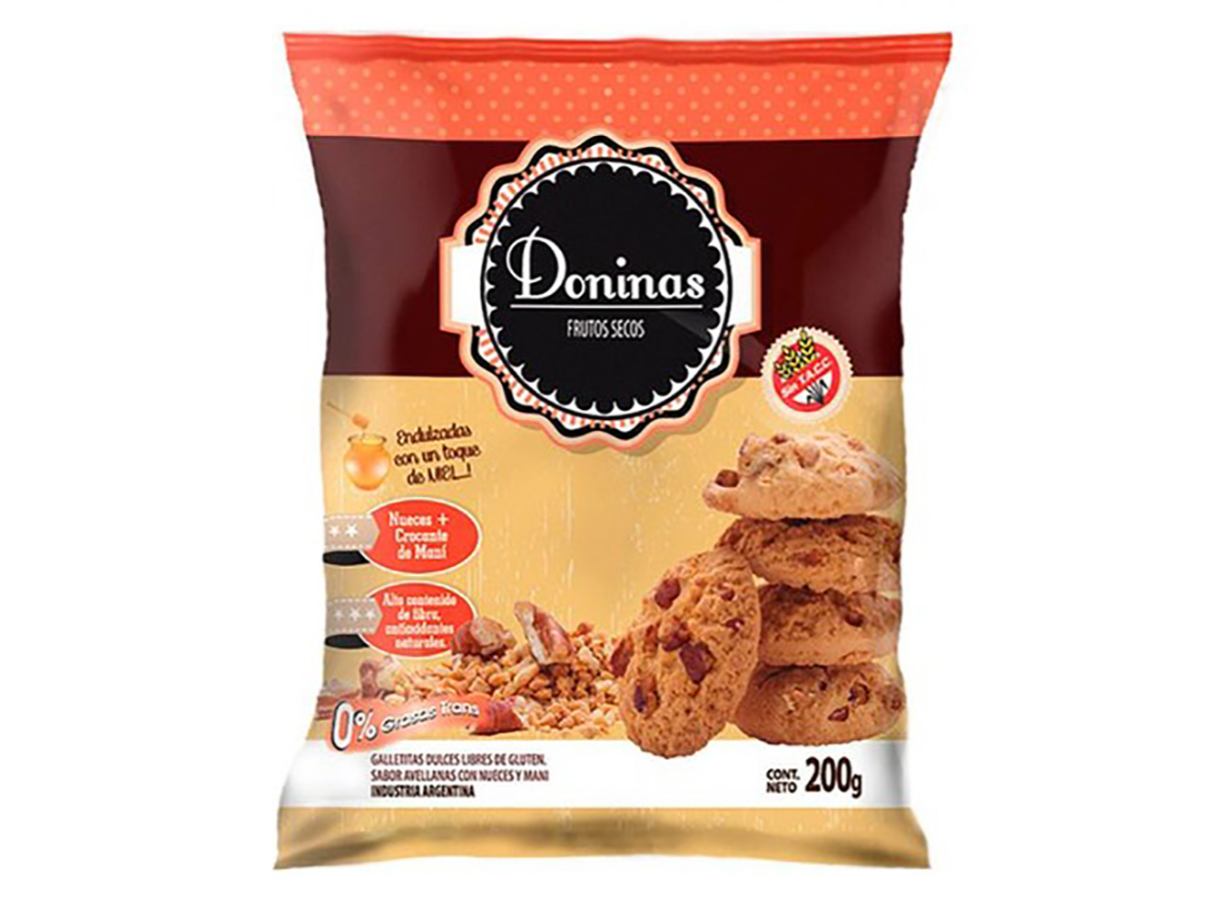 Galletitas Avellanas con Nueces y Maní