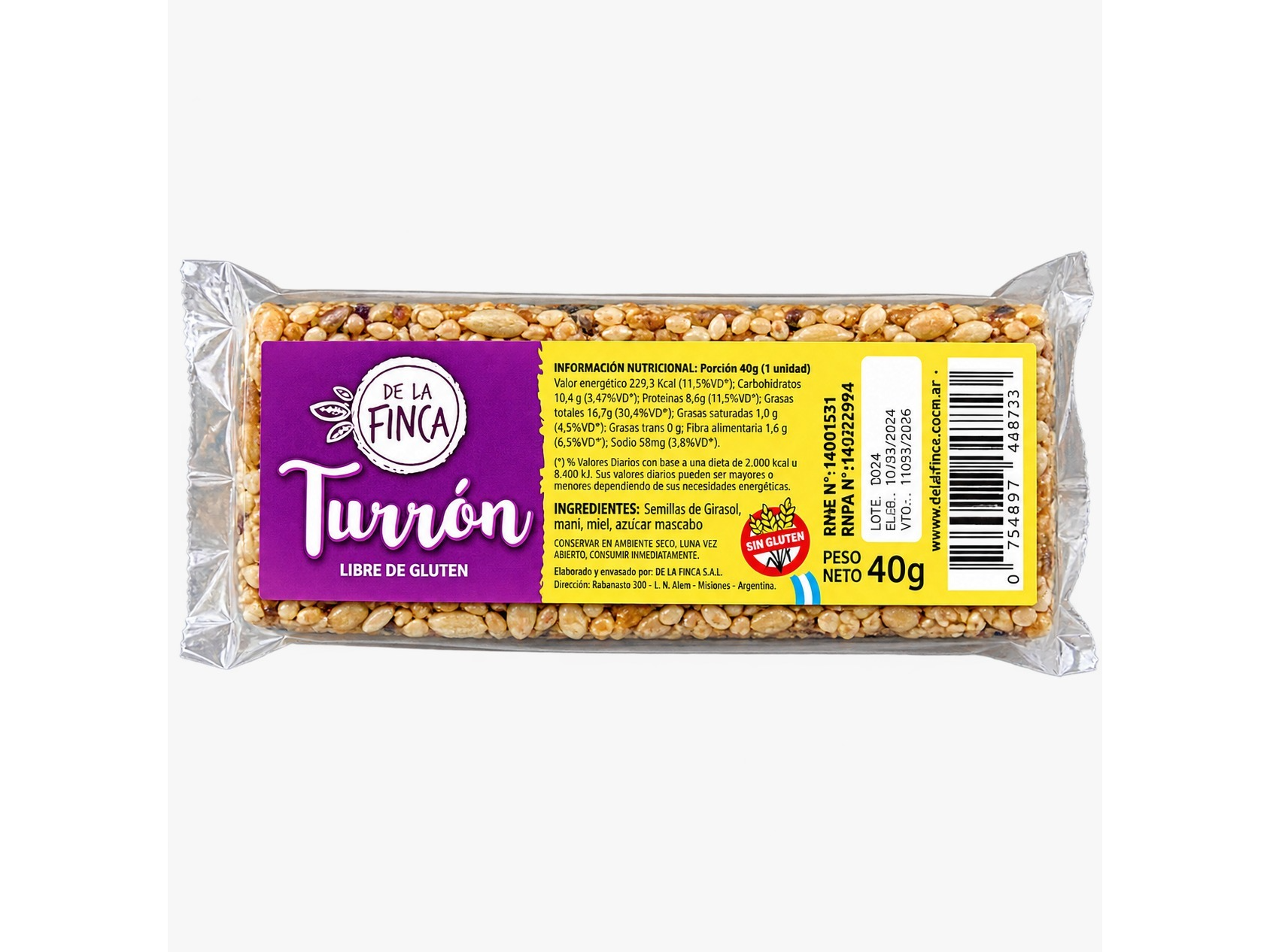 Turrón de Semillas Mix