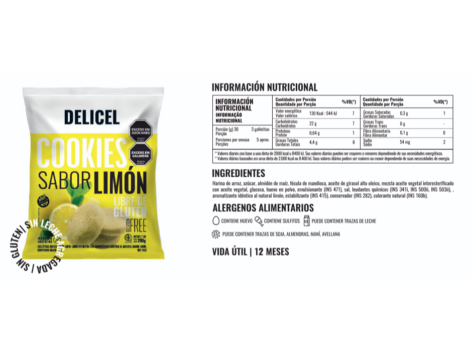 Cookies saborl Limón