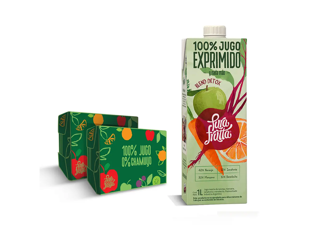 Blend Detox Naranja, Manzana, Zanahoria y Remolacha