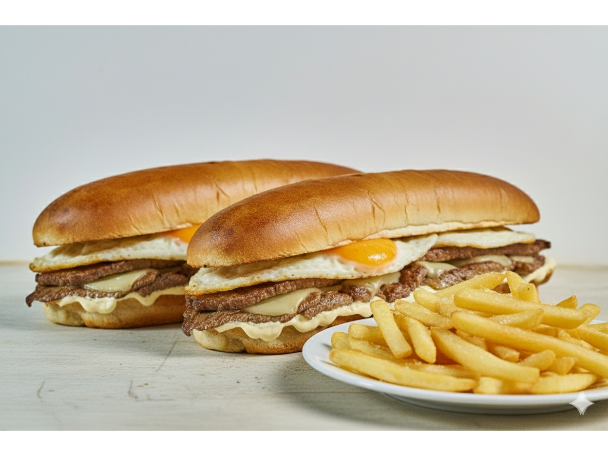 NINO 2 Lomos con Queso + 1 Papa frita