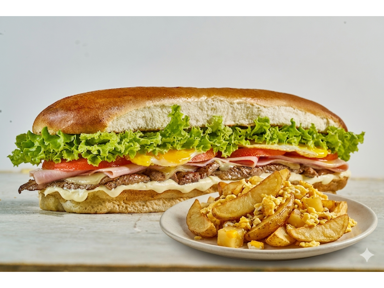 Lomito NINO + papas con huevo