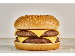 Hamburguesa doble cheddar + papas de Nino Nueva Córdoba