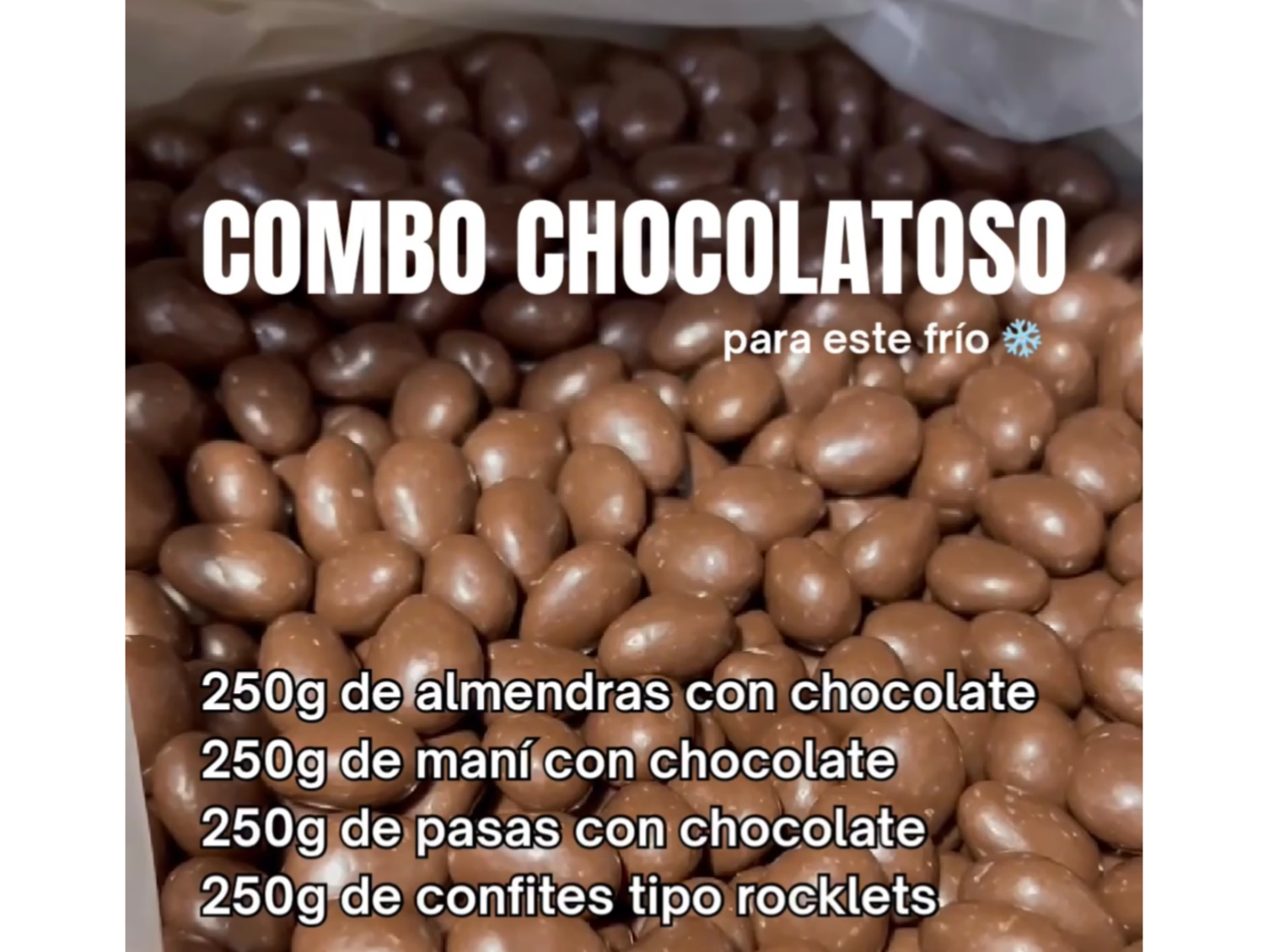 Combo chocolate x 5kg (incluye fracción)