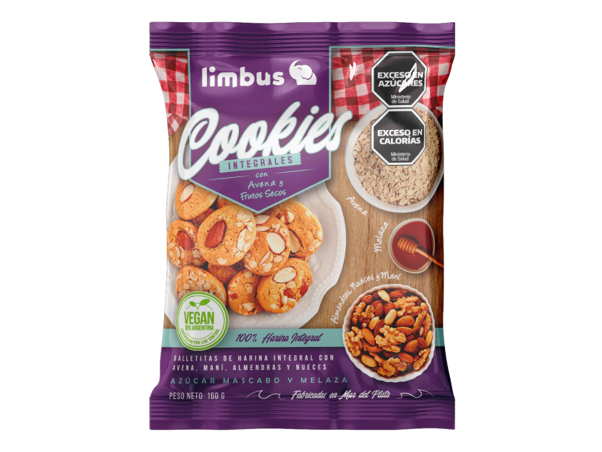 Galletas integrales con nueces y almendras