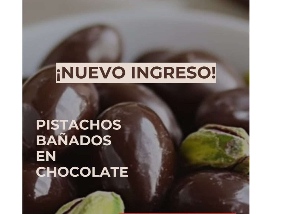 Pistachos con chocolate x kg