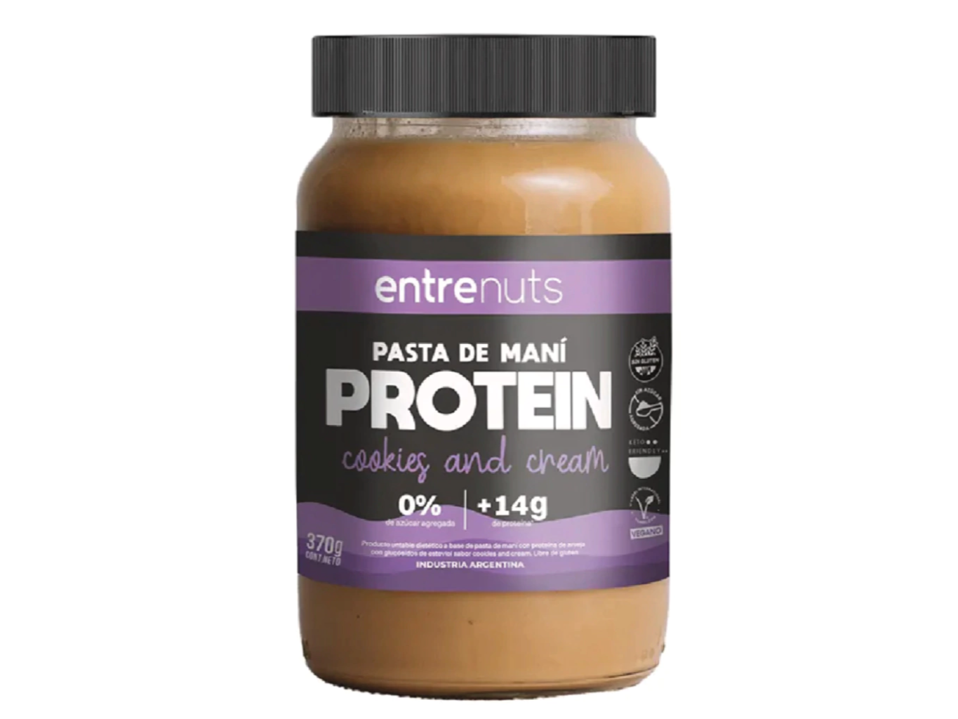 Pasta de mani proteica 370gr