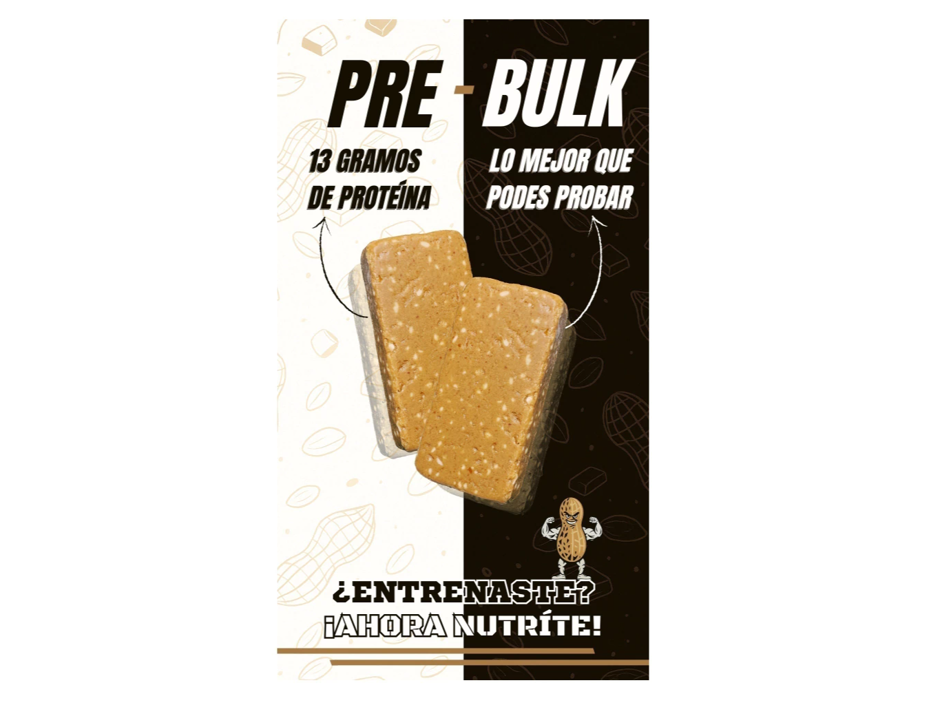 Barrita de mani proteica 12u