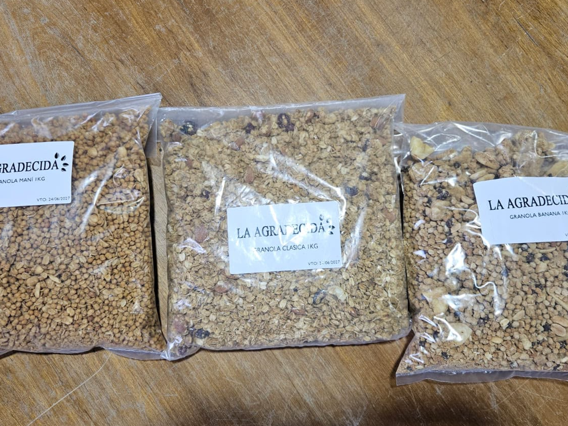Granola proteica con banana