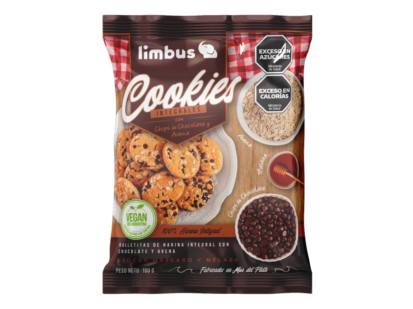 Galletas integrales con chips de chocolate