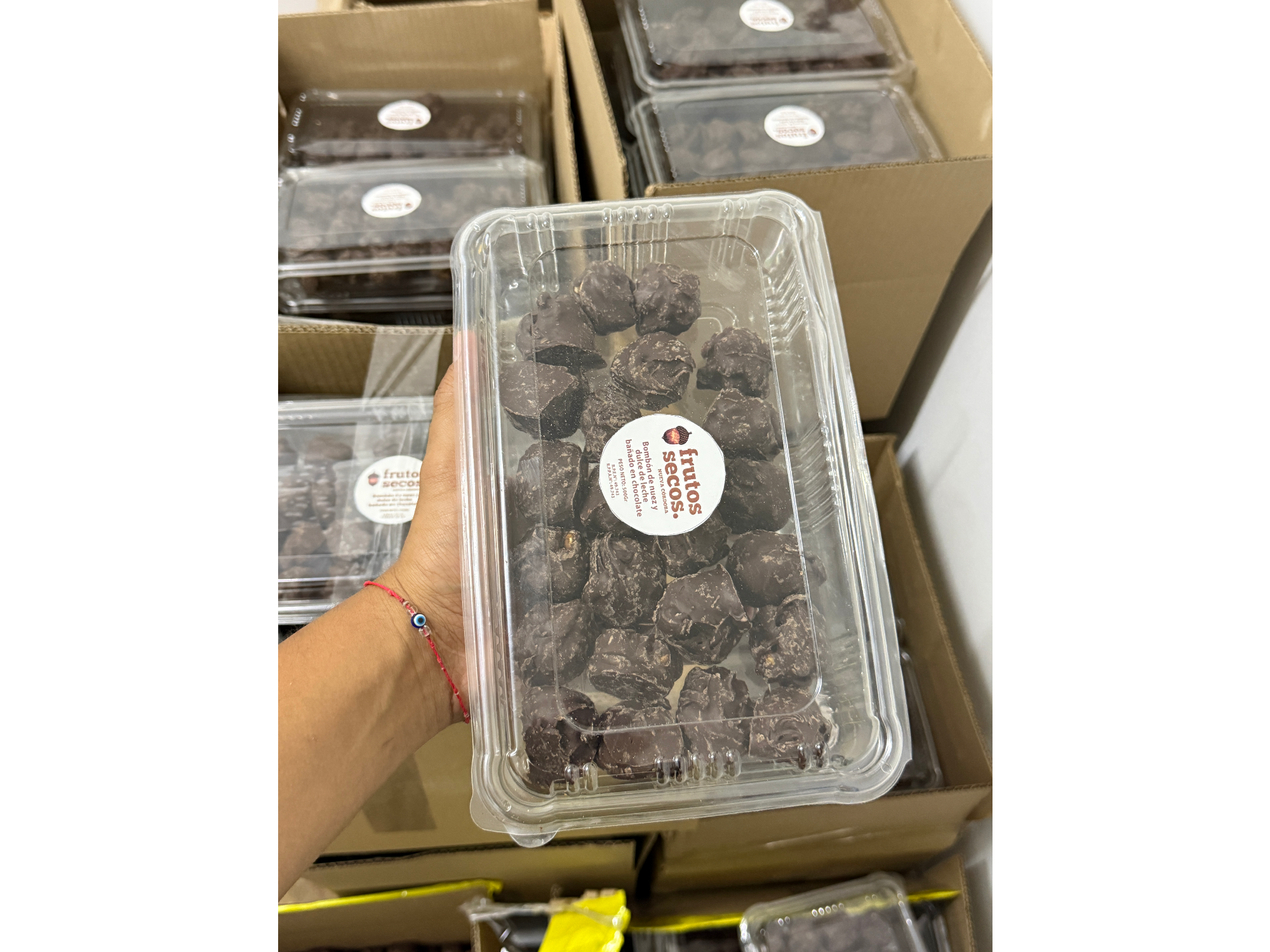 Bombón de nuez con chocolate x 500gr