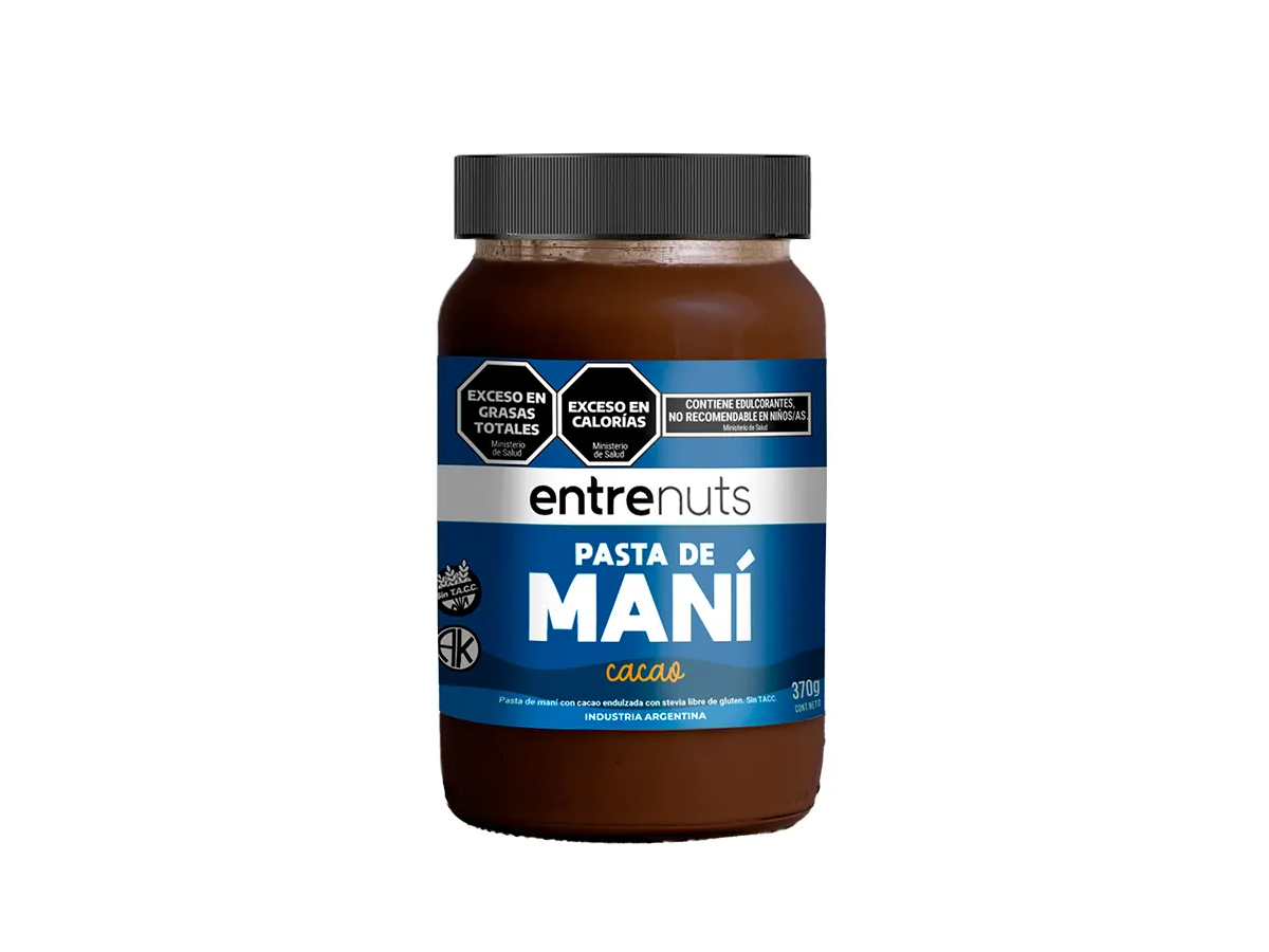 Pasta de maní cacao 370gr