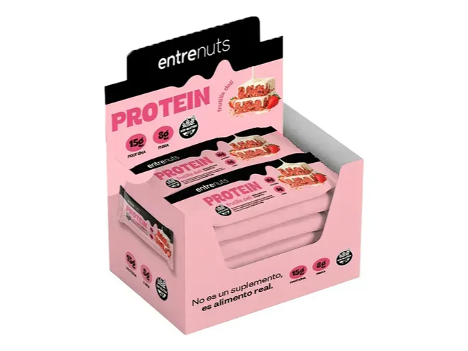 Barrita proteica frutilla 10u