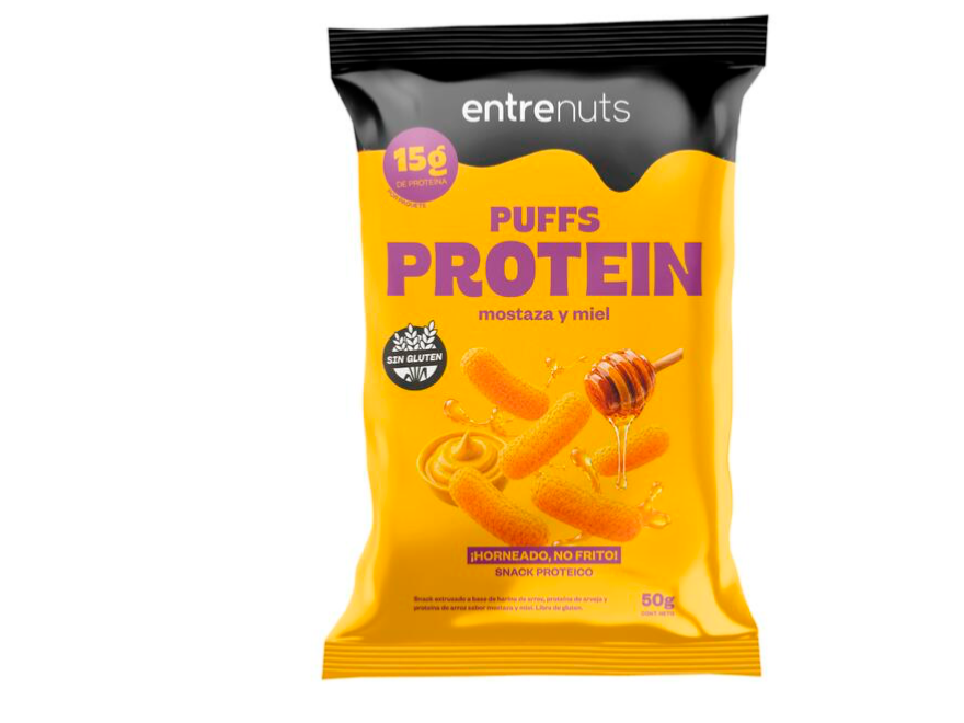 Snack proteico mostaza y miel
