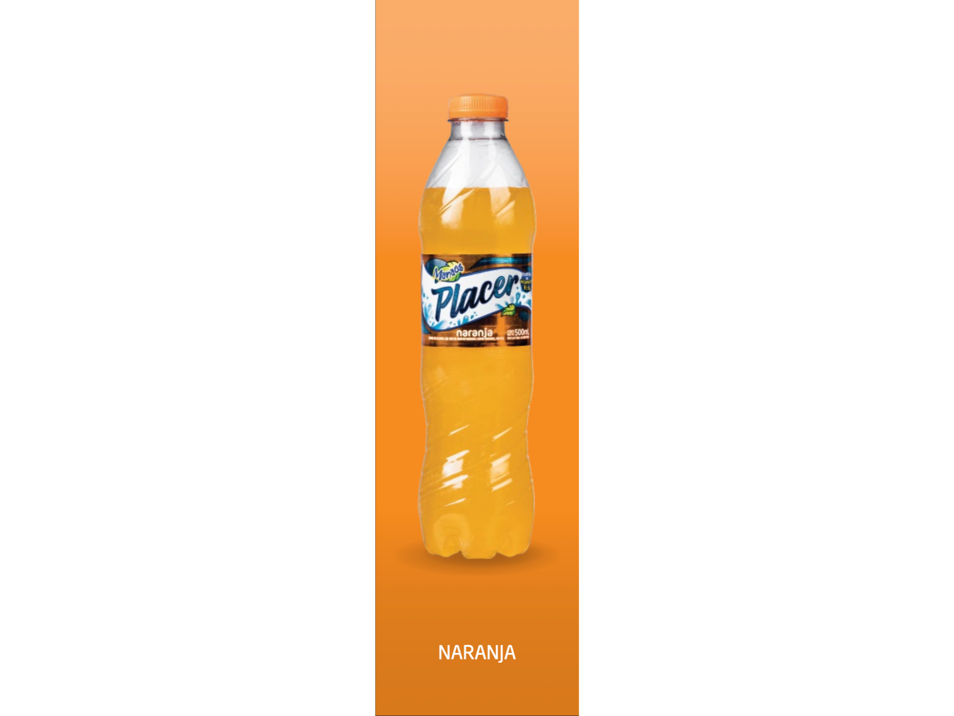 AGUA SABORIZADA PLACER SABOR NARANJA X500CC