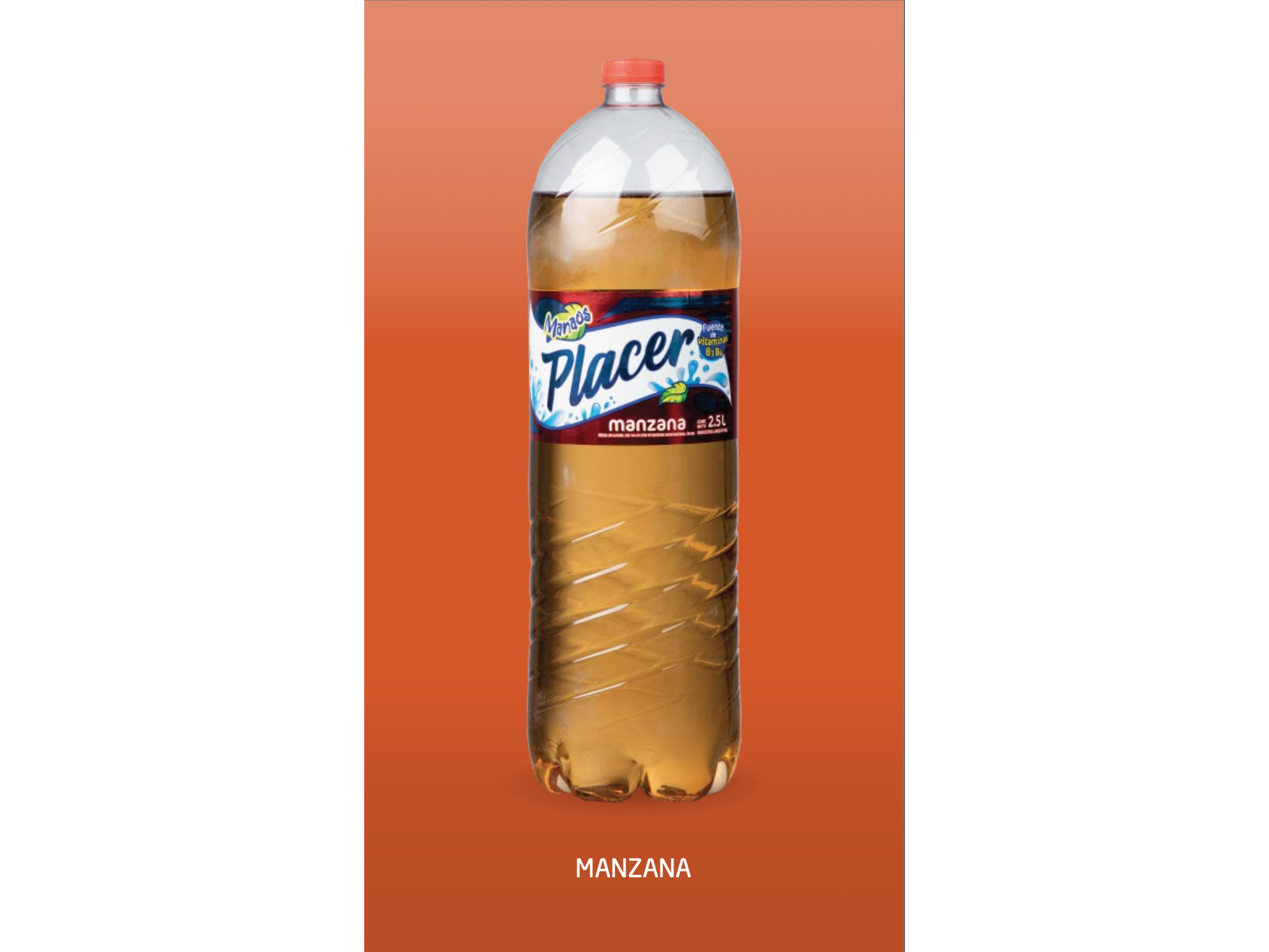 AGUA SABORIZADA PLACER SABOR MANZANA X2.5L