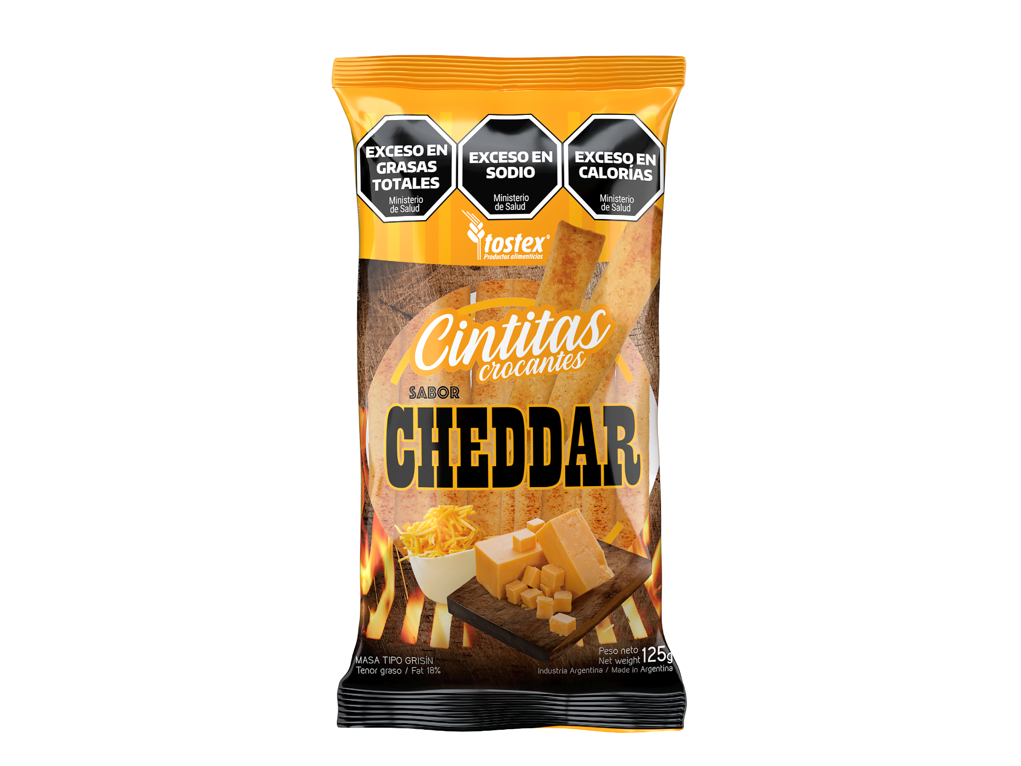 TOSTEX CINTITAS SABOR CHEDDAR