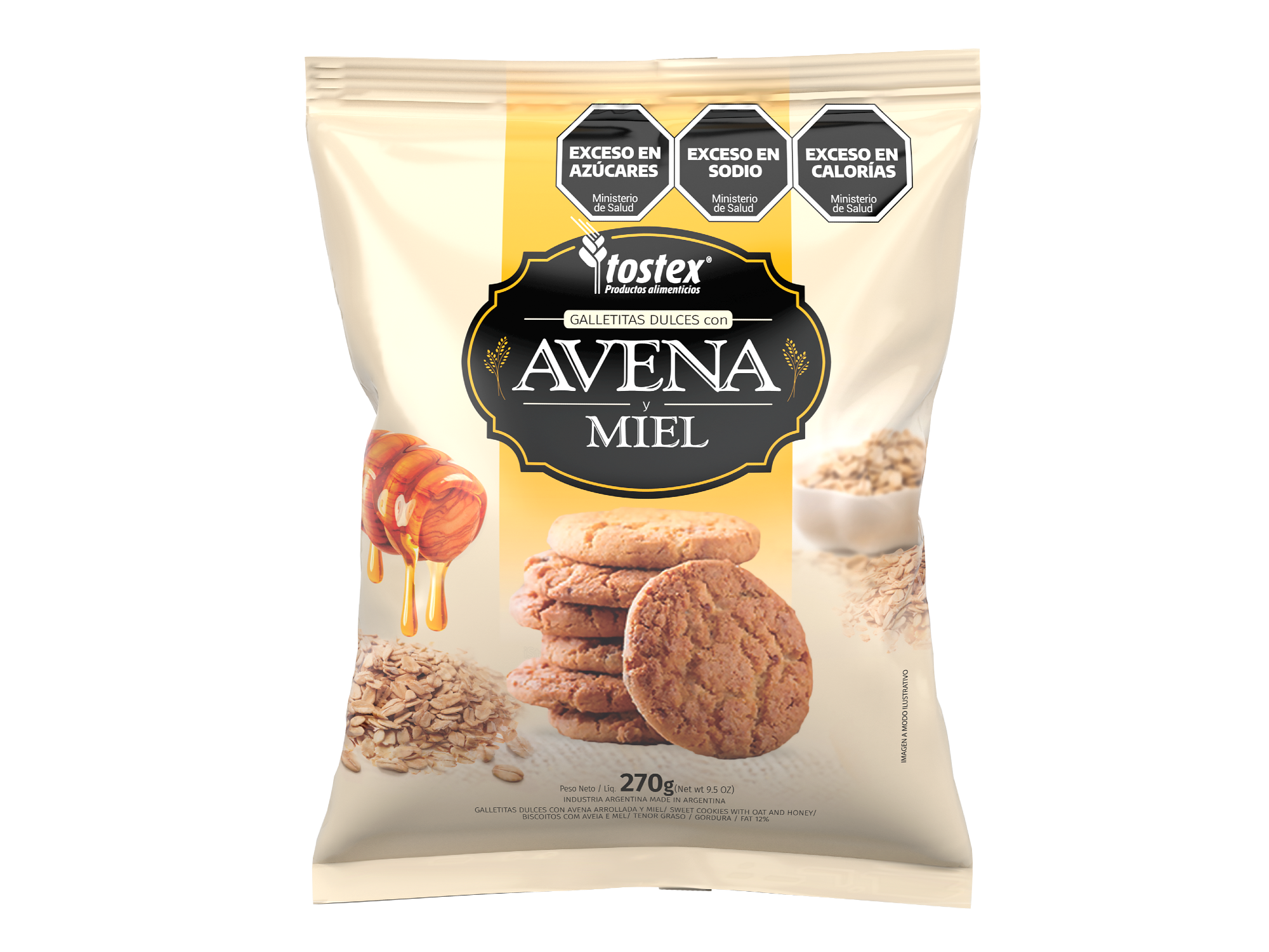 GALLETAS TOSTEX AVENA Y MIEL