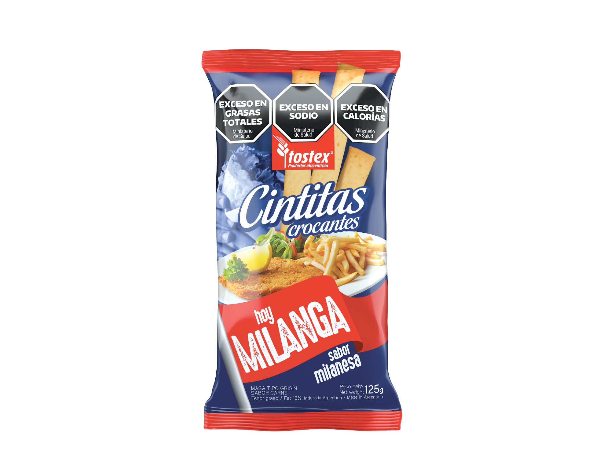 TOSTEX CINTITAS SABOR MILANGA