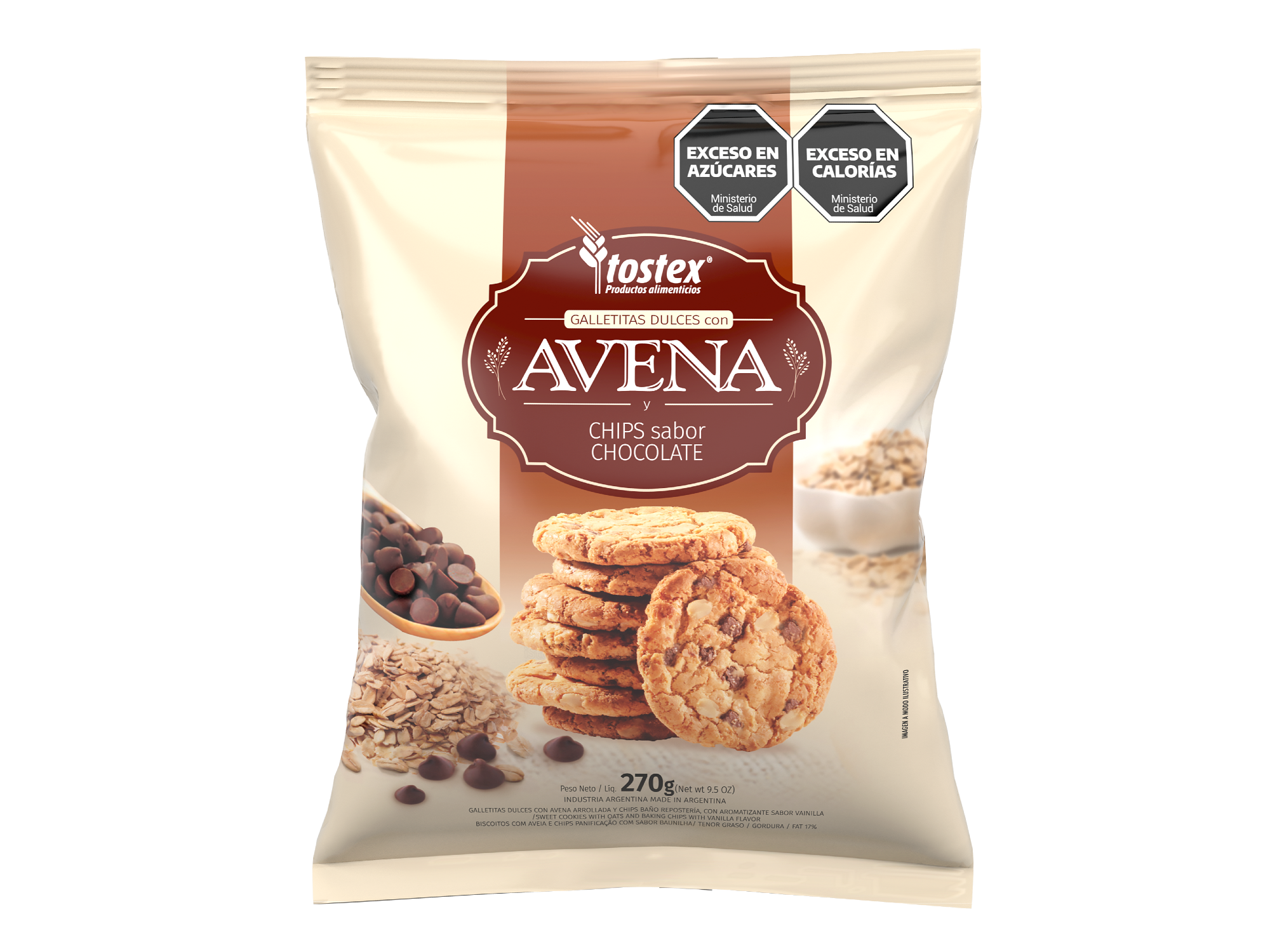 GALLETAS TOSTEX AVENA Y CHIPS
