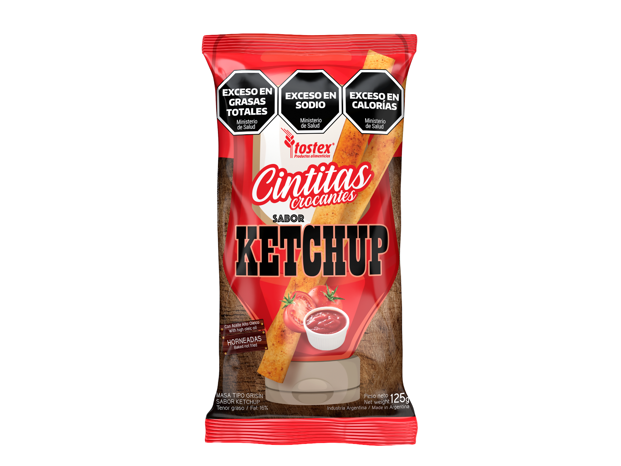 TOSTEX CINTITAS SABOR KETCHUP