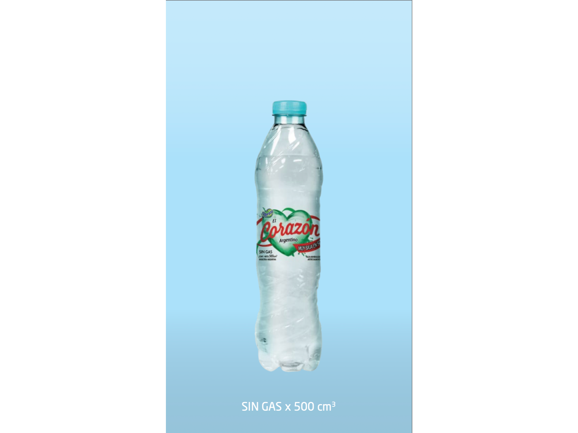 AGUA CORAZON X500CC