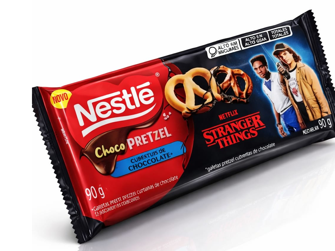 NESTLE CHOCO PRETZEL STRANGER THINGS 🇧🇷