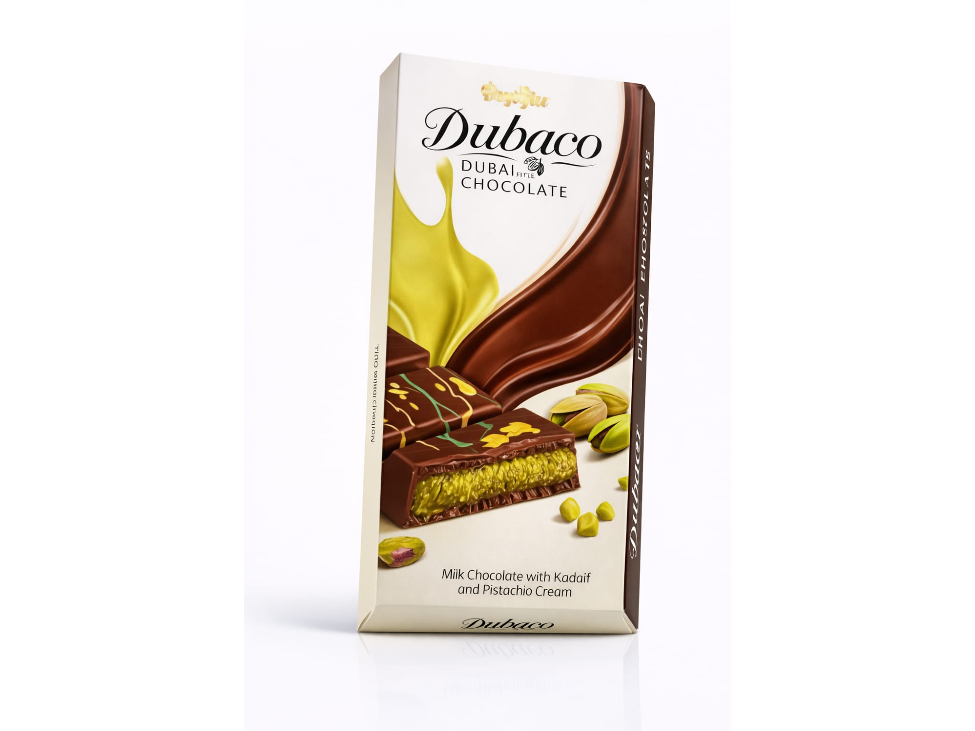 DUBACO CHOCOLATE - MILK CHOCOLATE WITH KADAYIF AND PISTACHIO CREAM 🇹🇷