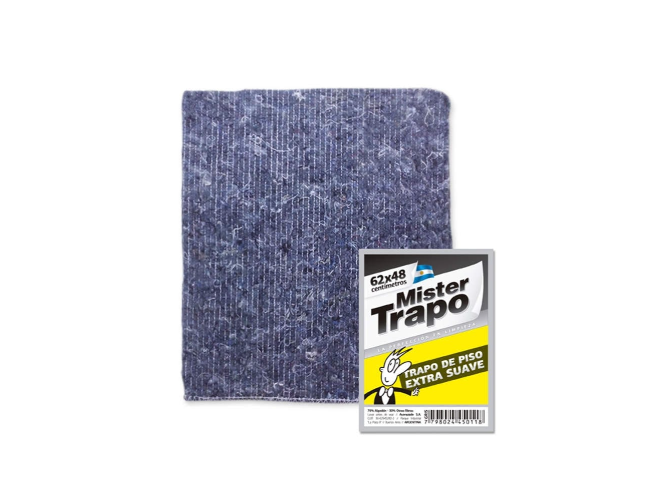 Trapo de piso gris MR TRAPO