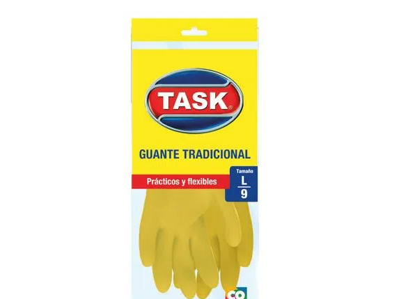 Guante latex TASK amarillo