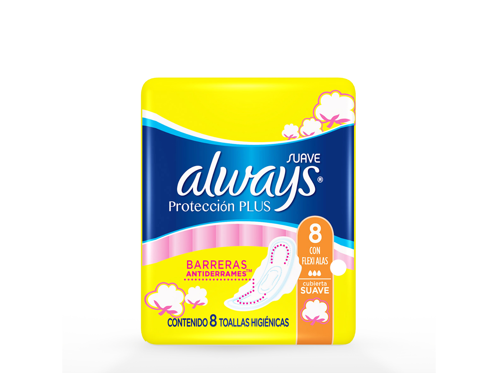 Always toalla 8und doble proteccion