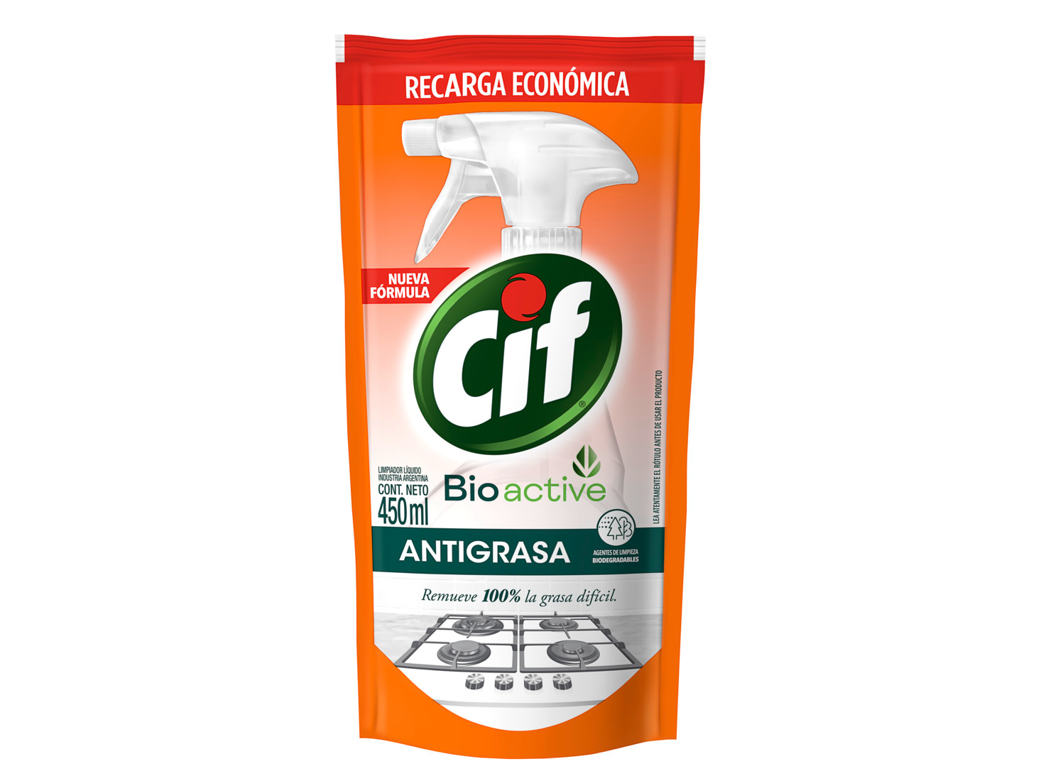Cif Antigrasa doy pack x450ml