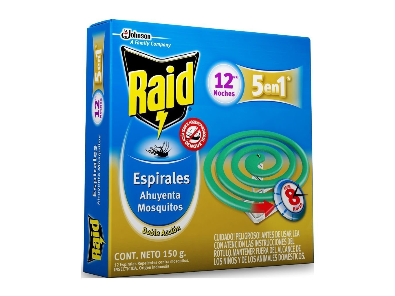 Raid espiral 5en1 x12 unidades