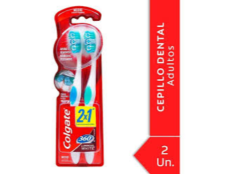 Cepillo Colgate 360 Luminus Medio 2x1