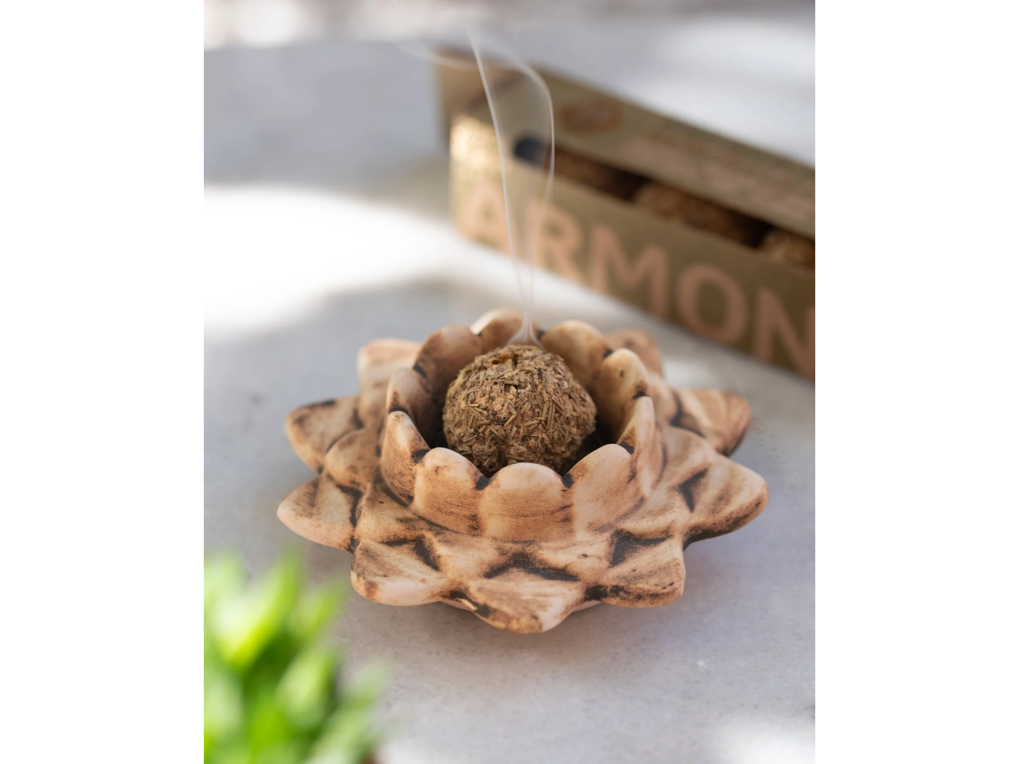 Flor De Loto porta Sahumerio