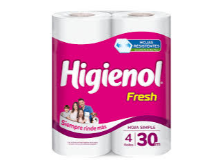 Higienol Fresh Papel Higienico 4x30mts