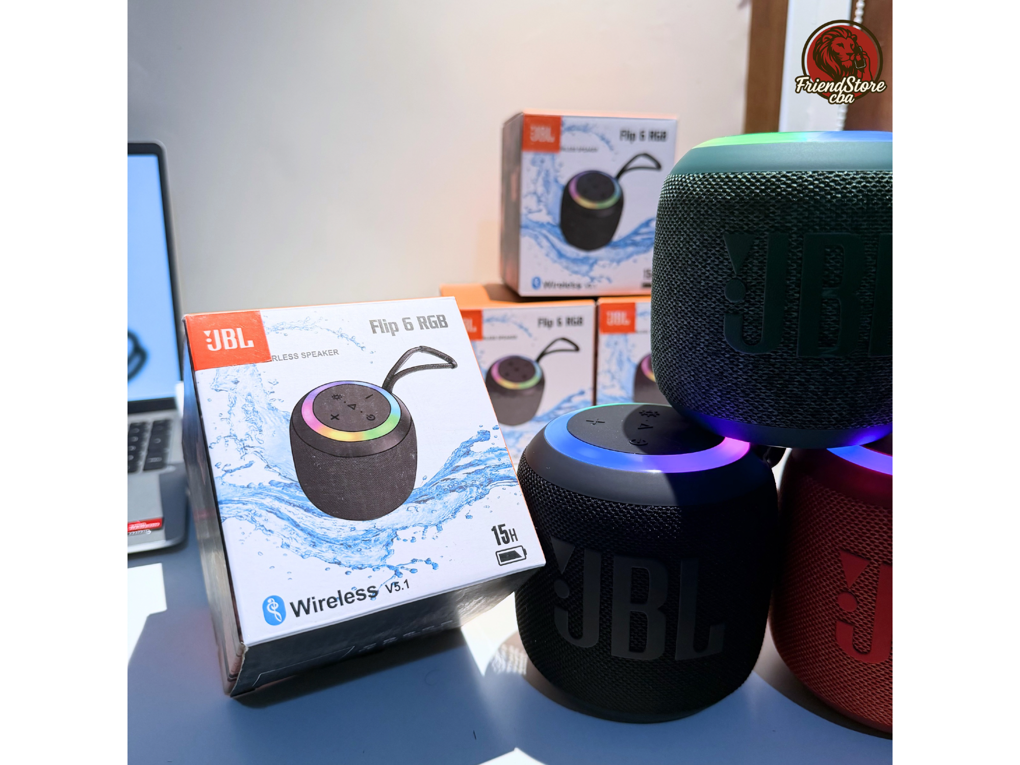 Parlante JBL Flip 6 RGB de friendstorecba