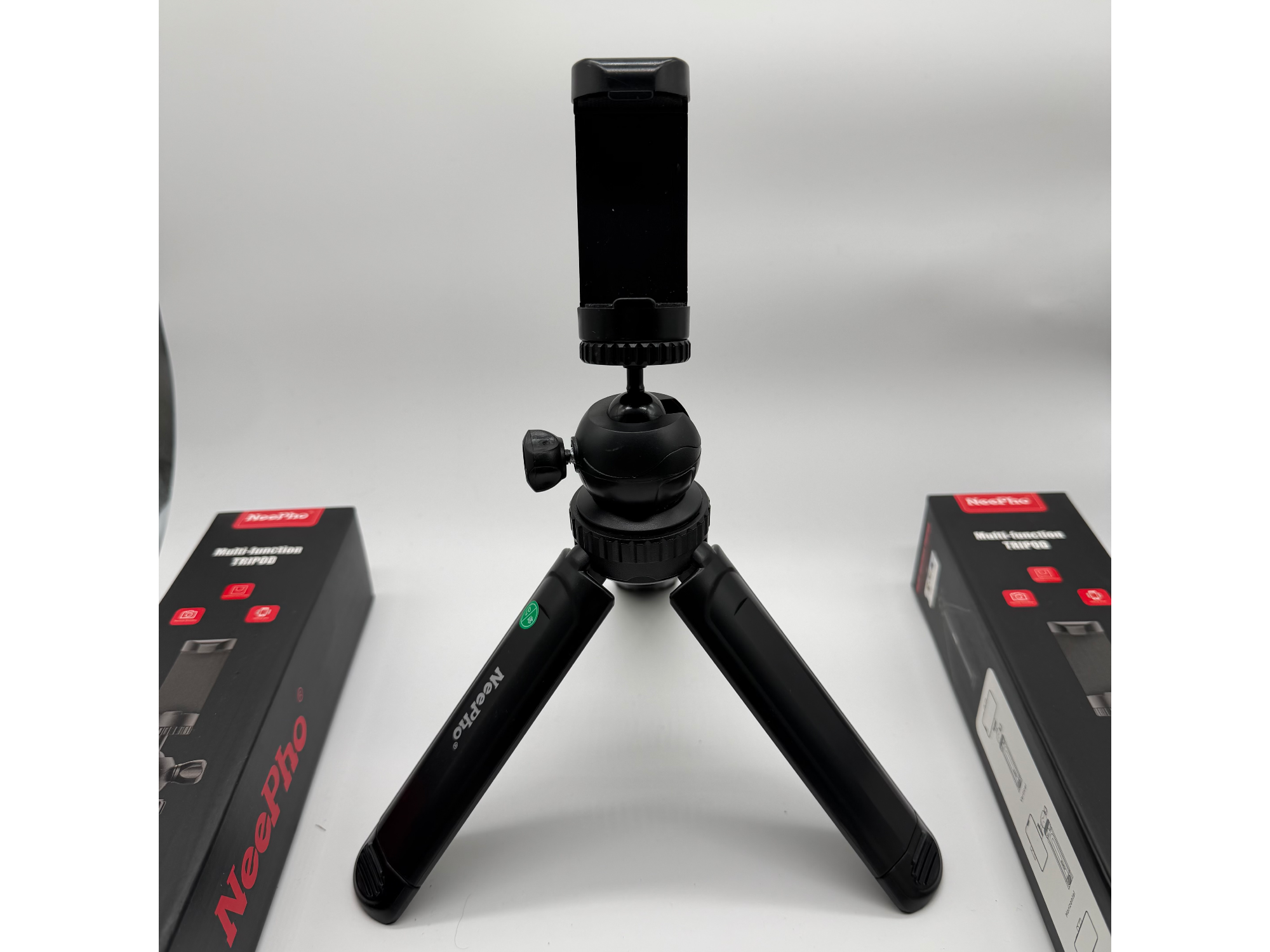Soporte + Selfie Stick Extensible con Cabezal Móvil