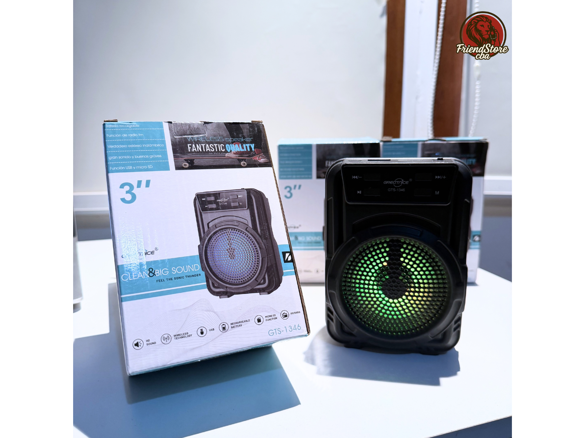 Parlante Bluetooth 3” GTS-1346