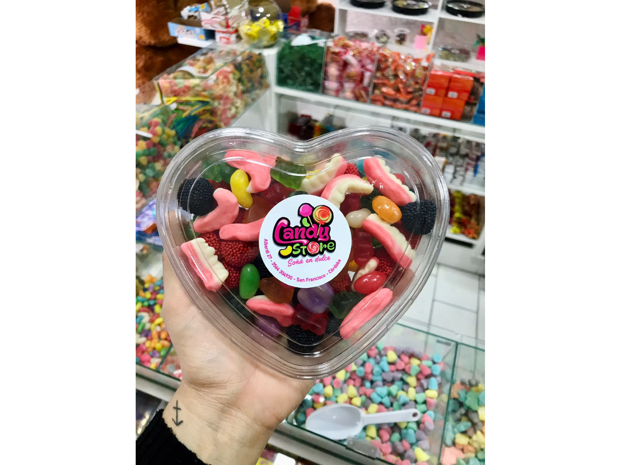 Corazón de gomitas DULCE / ACIDO / MITI MITI