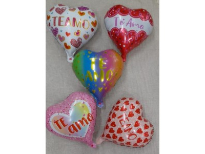 Globos corazon 25 cm (consultar modelos y colores)
