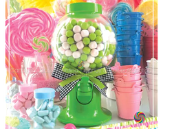 Dispenser  verde  20 cm alto (SIN CHICLES)