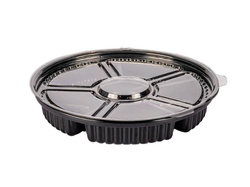 Bandeja redonda 5 divisiones con tapa