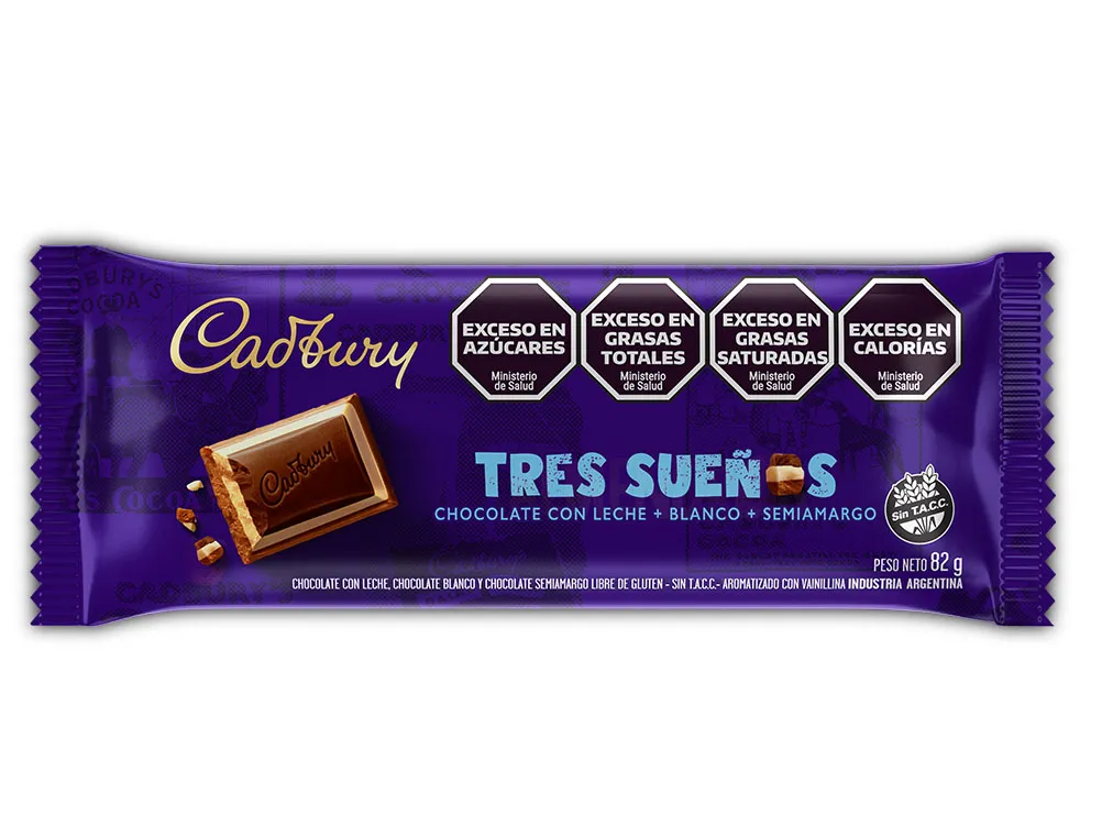 Cadbury Tres Sueños x 80 gramos