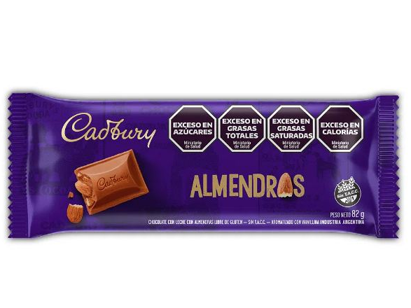 Cadbury Almendras x 80 gramos