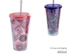 K - Vaso Trendy Burbuja con salvavidas x 450 cc