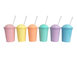 A - Vaso Milkshake tapa burbuja